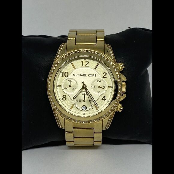 Michael Kors Blair MK5166 Women's Gold Stainless Steel Analog Dial Watch MP140 - Picture 1 of 12